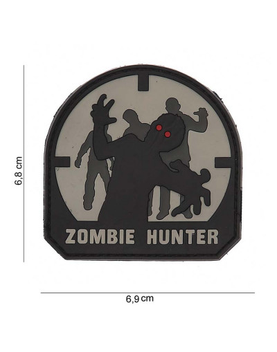 Ecusson zombie hunter plastifié