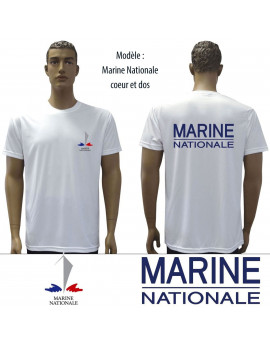 T-shirt MARINE NATIONALE Brodé COOLDRY